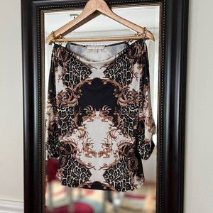 Boston Proper Cold Shoulder Blouse Size XS